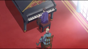 Autriche exprime sa colère sur son piano.