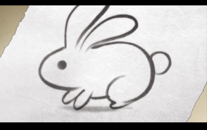 Un lapin dessiné par Japon