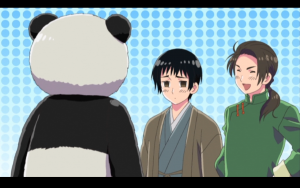 Chine présente Japon à un panda